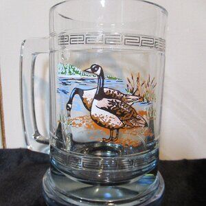 Vintage Princess House Glass Geese Mug